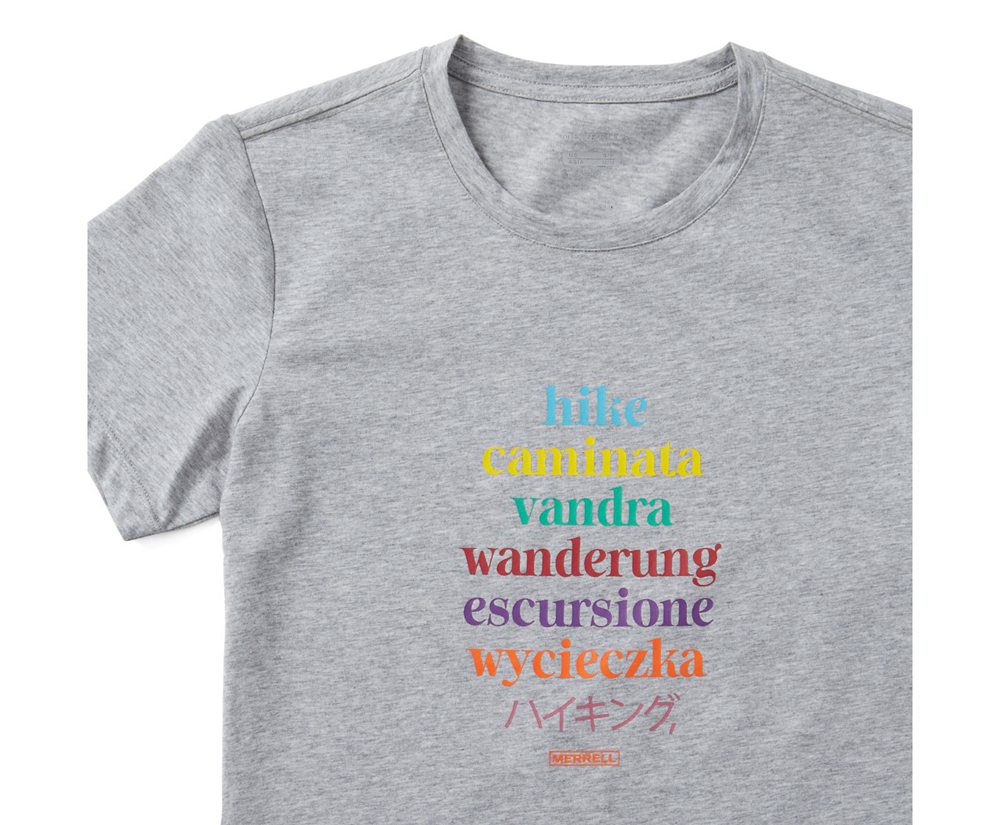 Merrell Short Sleeve Grey - Hike Translate Tee - Womens 18TCPREVY